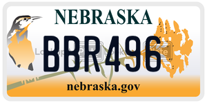 BBR496  license plate in NE