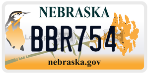 BBR754  license plate in NE