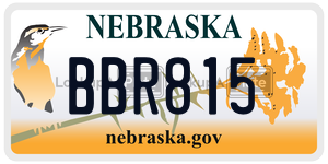 BBR815  license plate in NE