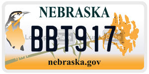 BBT917  license plate in NE