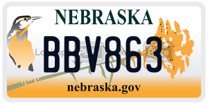 BBV863  license plate in NE