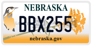 BBX255  license plate in NE