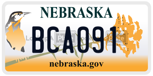 BCA091  license plate in NE
