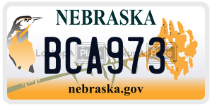 BCA973  license plate in NE