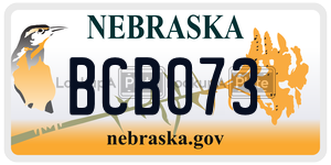 BCB073  license plate in NE