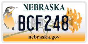BCF248  license plate in NE
