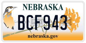 BCF943  license plate in NE