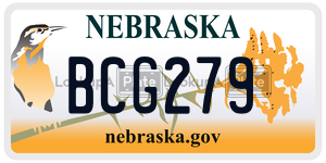 BCG279  license plate in NE
