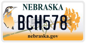 BCH578  license plate in NE