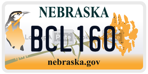 BCL160  license plate in NE