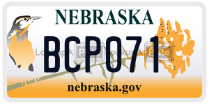 BCP071  license plate in NE