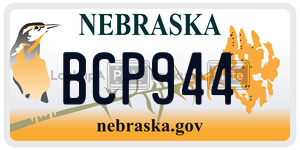 BCP944 license plate in Nebraska