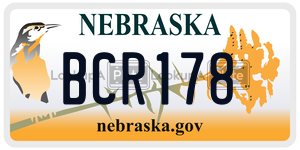 BCR178  license plate in NE