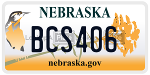 BCS406  license plate in NE