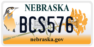 BCS576  license plate in NE