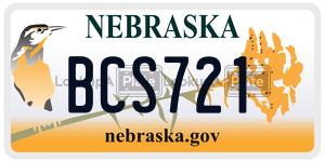 BCS721  license plate in NE
