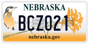 BCZ021  license plate in NE