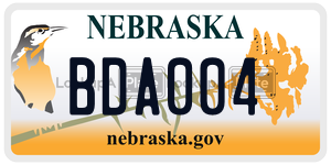 BDA004  license plate in NE