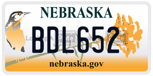 BDL652  license plate in NE