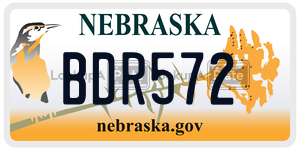 BDR572  license plate in NE
