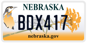 BDX417  license plate in NE