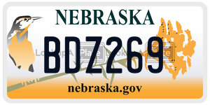 BDZ269  license plate in NE