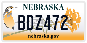 BDZ472  license plate in NE