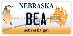 BEA  license plate in NE