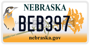 BEB397  license plate in NE