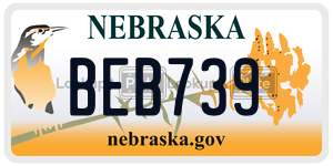 BEB739  license plate in NE