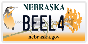 BEEL4  license plate in NE