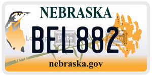 BEL882  license plate in NE