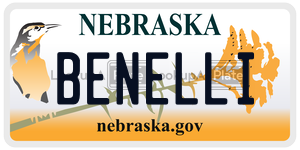 BENELLI  license plate in NE