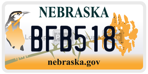 BFB518  license plate in NE