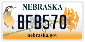 BFB570  license plate in NE