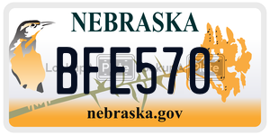 BFE570  license plate in NE