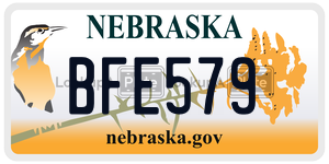 BFE579  license plate in NE