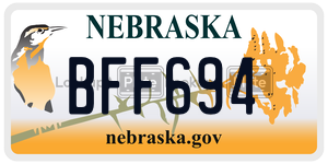 BFF694  license plate in NE