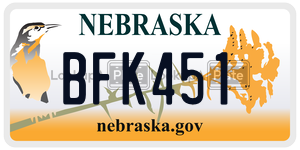 BFK451  license plate in NE