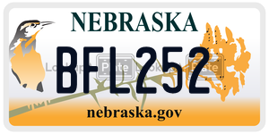 BFL252  license plate in NE
