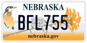 BFL755  license plate in NE