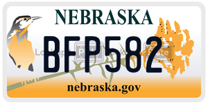 BFP582  license plate in NE