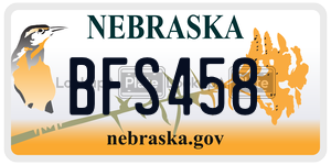 BFS458  license plate in NE