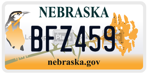 BFZ459  license plate in NE