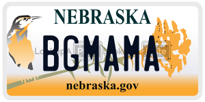 BGMAMA  license plate in NE