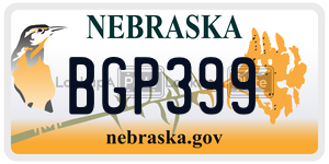 BGP399  license plate in NE
