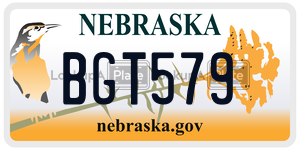 BGT579  license plate in NE