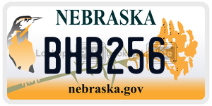 BHB256  license plate in NE