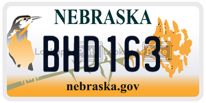 BHD163  license plate in NE