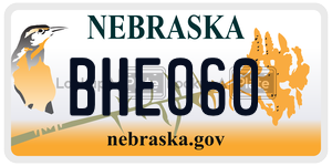 BHE060  license plate in NE